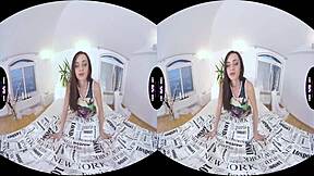 Hey barely legal brunette, wanna see you play that solo pussy in 180vr?