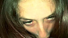 brazilian slut chokes on cock spitting cum down her pierced nipples?