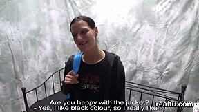 exceptional czech teenie... uh gets seduced shop drilled hard pov anal