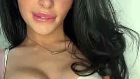 horny british teen coed squirts solo on webcam toys pov