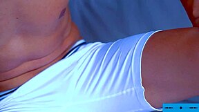 passionate gym stranger hookup turns into wild bedroom sex