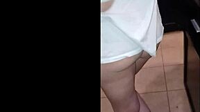 my little shy blonde chick bounces on big black cock cowgirl style