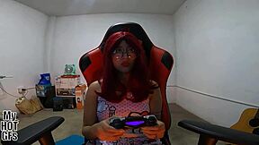 play with my wet pussy fill it with cum while i game