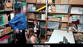 Asian Milf Christy Love Fucks Guard to Save Stepdaughter's Virgin Ass