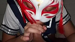 pinay student deepthroat blowjob facial homemade