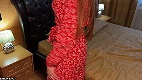 your wife in bra panties teases with dirty talk?