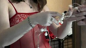 mature milf lesbian seduces bisexual teen babe in lingerie for hairy pussy play