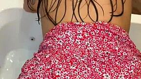 hey yoya grey gets wet pussy pounded in tight miniskirt