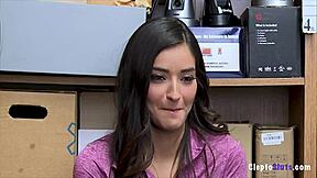 Petite Horny Shop Shoplifting Teen Slut Caught And Fucked Hard By Guard