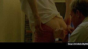 alexandra daddario bound naked, handcuffed for wild sofa sex!