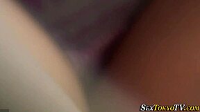 voyeur spies petite oriental teen rubbing her panties in hd