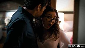 naughty coed trades dirt for monster cock pounding 😈🍆💦 deepthroat facefuck domination fingering