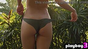 kit rysha's petite asian teen body undresses showing round ass and small tits