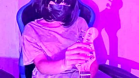 Emo teen prostitute strips and teases her sexy body softly