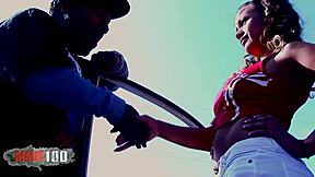 wanna see this horny brunette slut take huge black cock interracial facial?