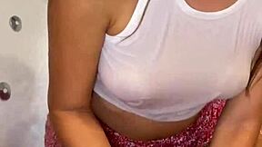 hey yoya grey gets wet pussy pounded in tight miniskirt