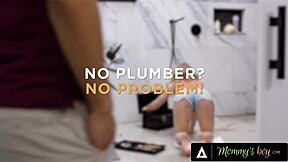 Cory Chase milf slurps teen stepson's throbbing pipe!