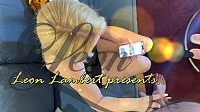 my oily hands stroke this sexy blonde college girl's pussy to orgasm cumshot