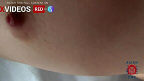 Japanese babe moans hard under older daddy's relentless pounding