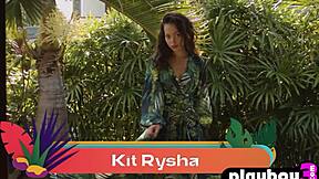 kit rysha's petite asian teen body undresses showing round ass and small tits