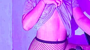 Emo teen prostitute strips and teases her sexy body softly