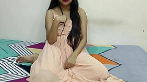 Indian Teen Fantasizes Bent Over Doggystyle Fuck Sucking Neighbor's Big Cock Toy