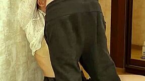 Amateur Young Skirt Socks Girl Takes Deep Mouth Fucking With Moans