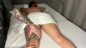 latina teen squirts wildly during public massage parlor fuck bent over