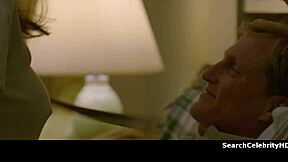 alexandra daddario bound naked, handcuffed for wild sofa sex!