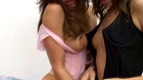 hey, ever seen two lesbian teens share a blowjob?