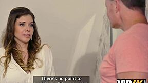 Vip4k. Claustrophobic Girl Fucked Hard by Sneaky Stepdad in Bathroom