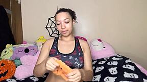 yoga slut manaia humiliates herself post-session with gym guy dirty talk