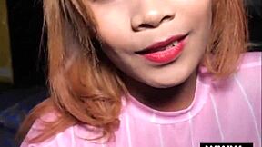 PRETTY AMATEUR THAI CHICK PUSSY CREAMPIED HARD!