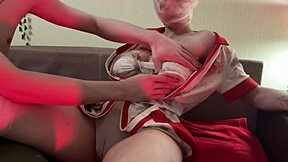 nurse from silent hill visits for halloween costume roleplay fun