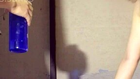 cute couple invites friend for creampie threesome pussy licking action