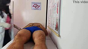 hospital nurse faces rock-hard erection begging for brazilian brunette blowbang