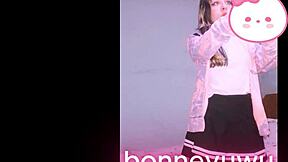 hey bonneyuwu shake that petite argentinian ass in skirt while masturbating