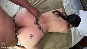 Tifanny Lopes' pussy takes THREE back-to-back creampies