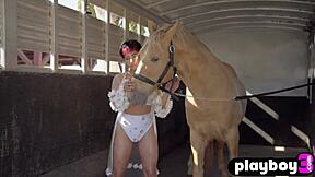 Wow! Mia Valentine's Curvy Ass And Tits Burst Free!