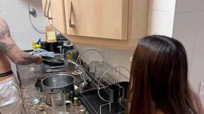 young latina teen tempts double penetration first time