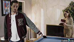 perv superstar jumps timid teen reporter aften opal with monster cock 😈🍆