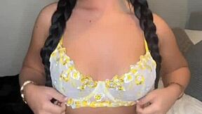 Slutty British girlfriend squirts hard on webcam with toys