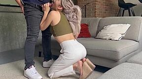 flaca horny latina sucks 18yo cock rides pro style creampie doggystyle