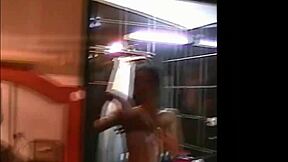 Ladyboy's hairy reveal after shower