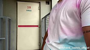i caught the doorman jerkin off in the emergency exit now he wants my latina ass pov