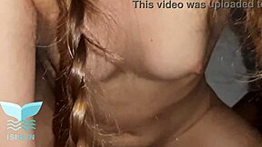youtuber pigtails RIDES cock creampie homemade russian teen ecstasy!