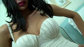 asian tranny teen slut fucks herself gaping with huge dildo