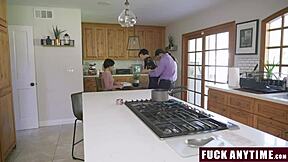 stepdaddy fucks wife anytime then switches to tight stepdaughter riding