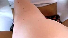 Petite latina with big natural tits takes hard missionary pounding after school creampie