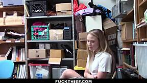 shoplifting catholic teen bent over fucked doggy by cop with big cock